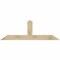 Ekena Millwork Portland Rough Sawn Timber Gable Bracket, Douglas Fir, 72"W x 24"H x 2"D x 6"F, 8/12 Pitch GBW072X24X0206POR00RDF - alternate 1